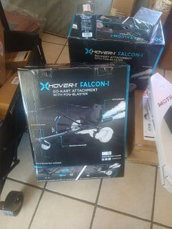 Hover-1 falcon-1 go-cart attachment with fog blaster