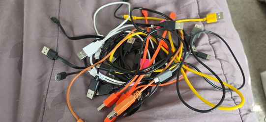 Miscellaneous charging cords and other cords