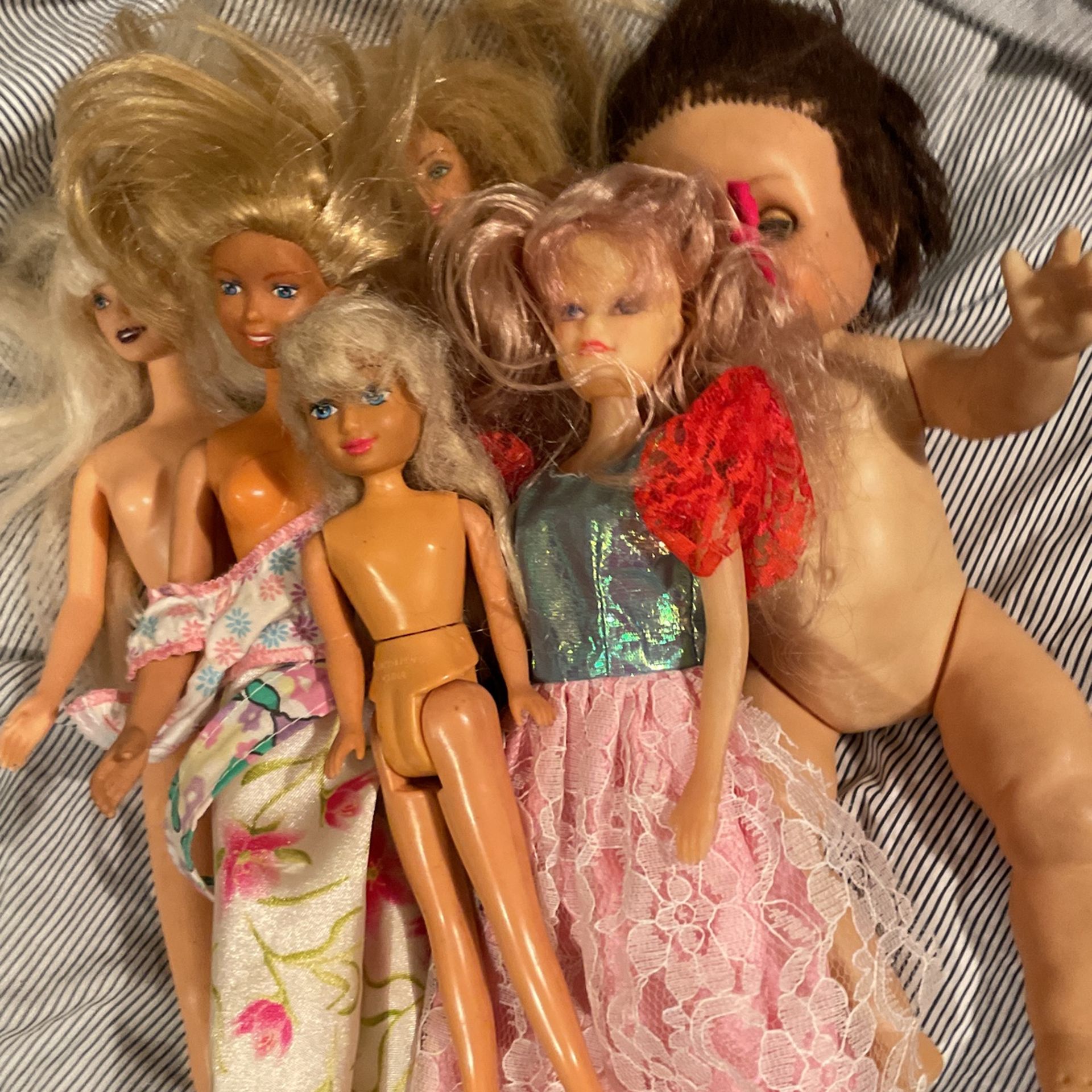 Misc Vintage Doll Lot 80’s And 90’s Barbie And Others As Is! #BV