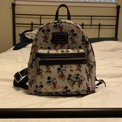 Mickey And Minnie Mouse Small Backpack