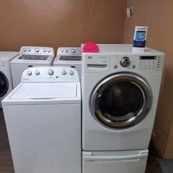 Whirlpool Heavy Duty Super Capacity Washer And Lg Heavy Duty Super Capacity Electric Dryer Set Nice And Clean Financing Available 