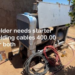 Used Welder With Welding Cables