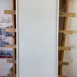 Frosted Glass Panel with Aluminum Frame on Wheels – Modern Privacy Divider