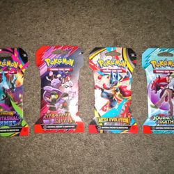 Pokemon Sleeves Booster Packs 