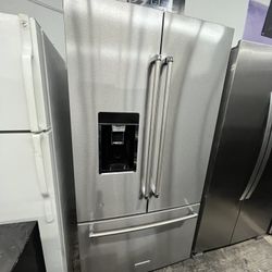 KitchenAid Wood Interior French Door Refrigerator 