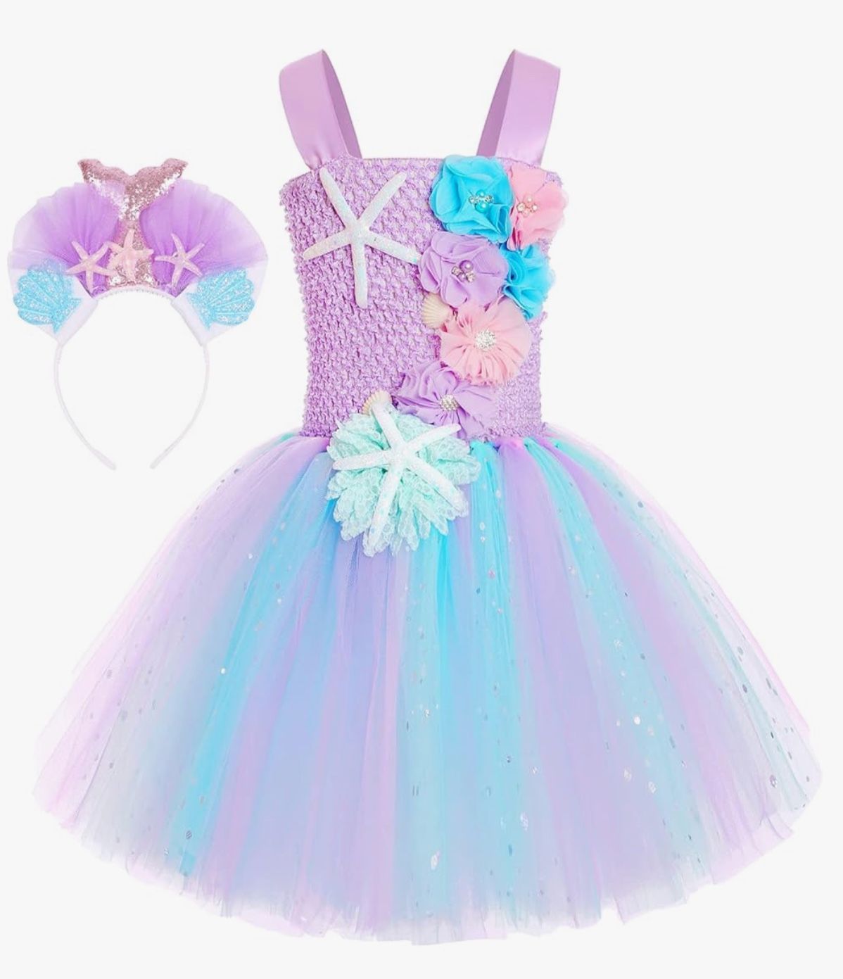 Mermaid Tutu Dress, Size 3-4
