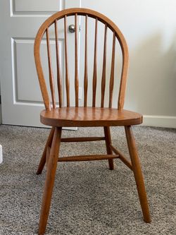 6 Solid Oak kitchen chairs