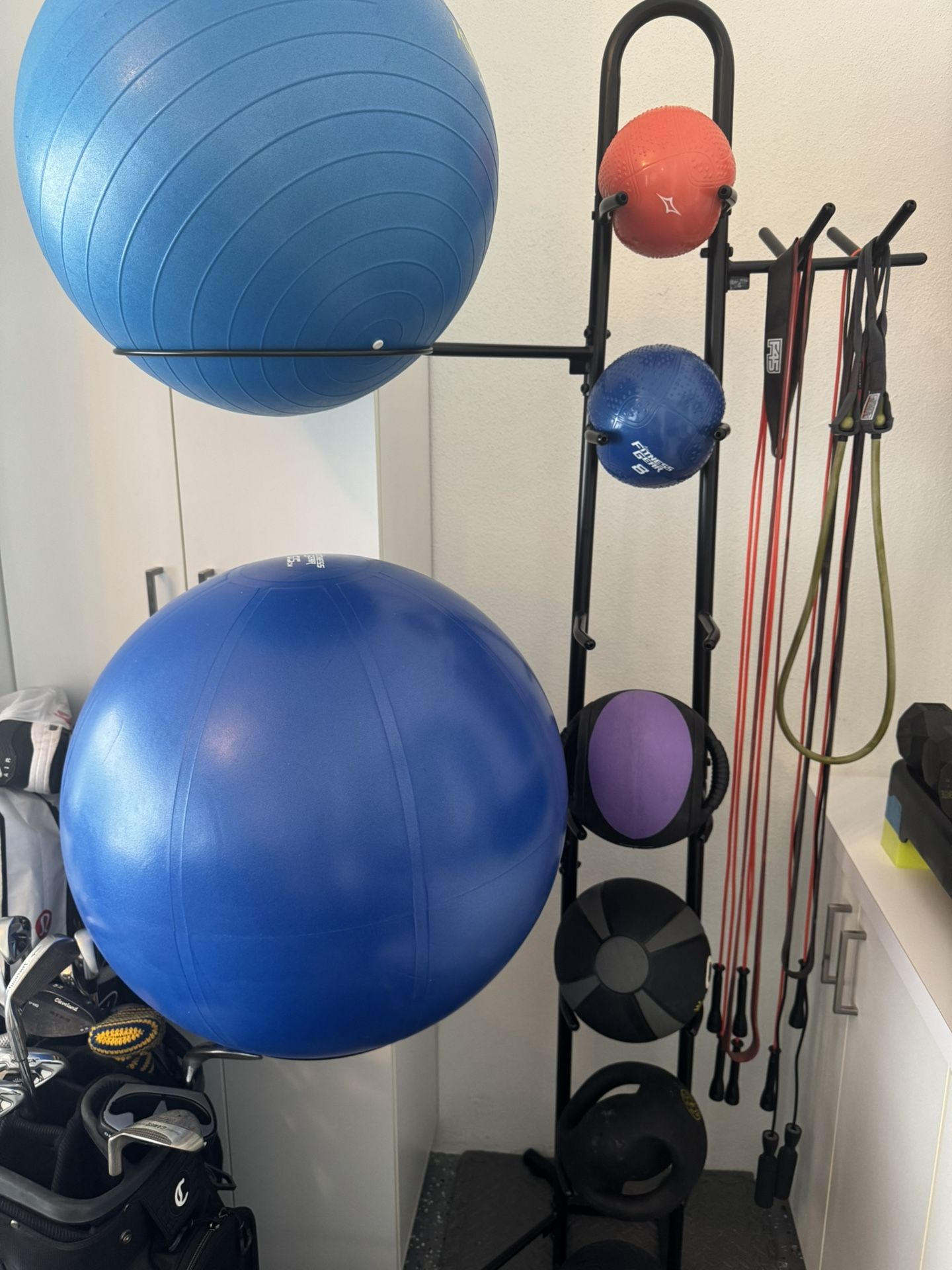 Weighted Exercise Balls Bands And Stand