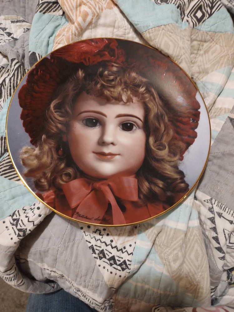 Antique Doll Collection Plate