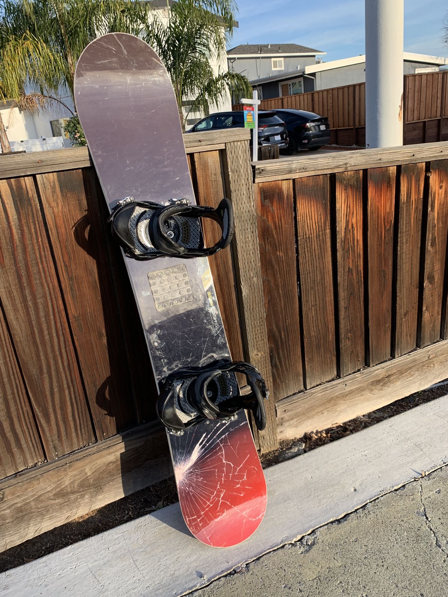 Burton Snowboard Clash 158 cm w/Burton Lrg size bindings