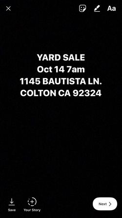 Yard Sale