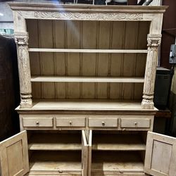 Colonial Wood Buffet And Hutch Top 