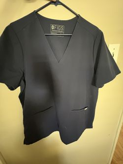 Figs Scrub Top Navy