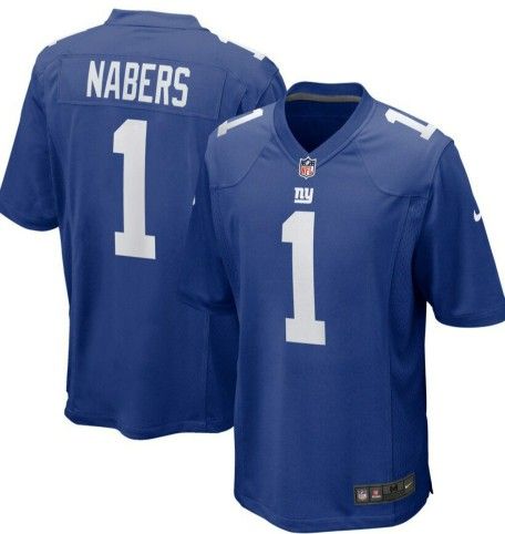 Malik Nabers New York Giants 2024 NFL Draft 1st Round Pick Player Game Jersey