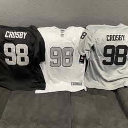 Max Crosby Raiders Jersey Mens Womens & Kids 