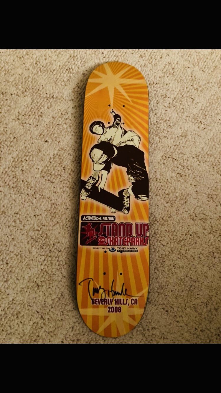 Tony Hawk Autographed Skateboard Deck