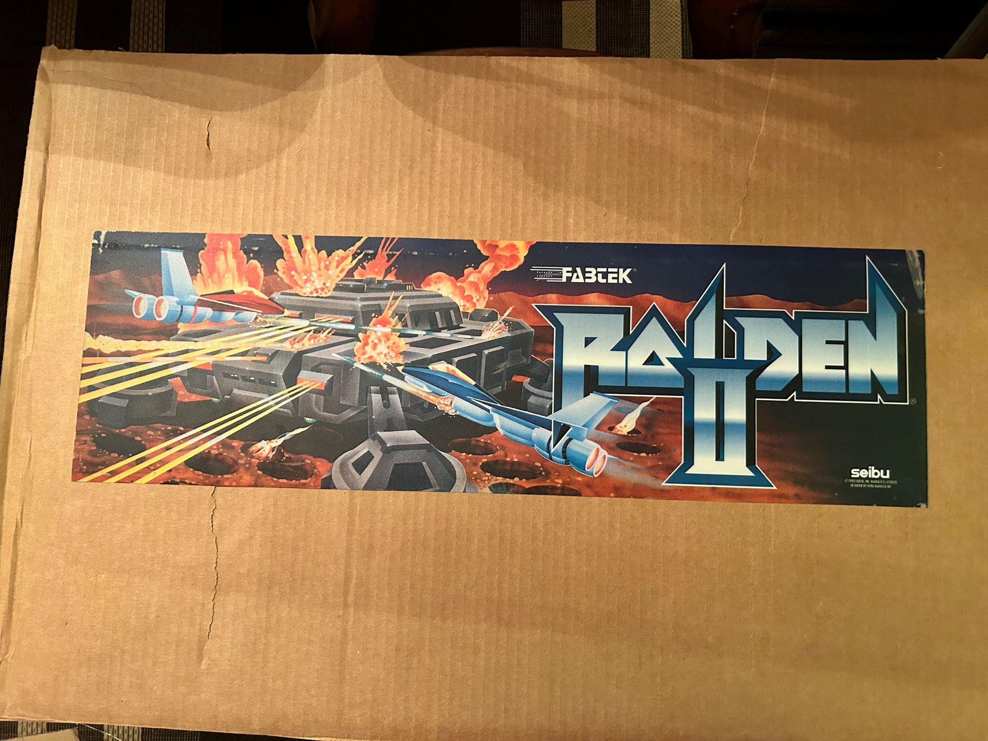 Raiden 2 Arcade Marquee