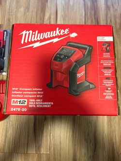 Milwaukee M12 Compact Inflator 2475-20 $75 OBO