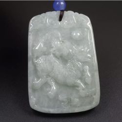 Certified A grade jade pendant