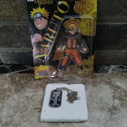 BANDAI Ultimate Legends Naruto Uzumaki Shippuden NIB Action Figure & Dogtag