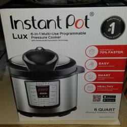 NEW IN BOX INSTANT POT 6IN1 LUX.  PICK UP MIDDLEBORO ONLY FINAL SALE 