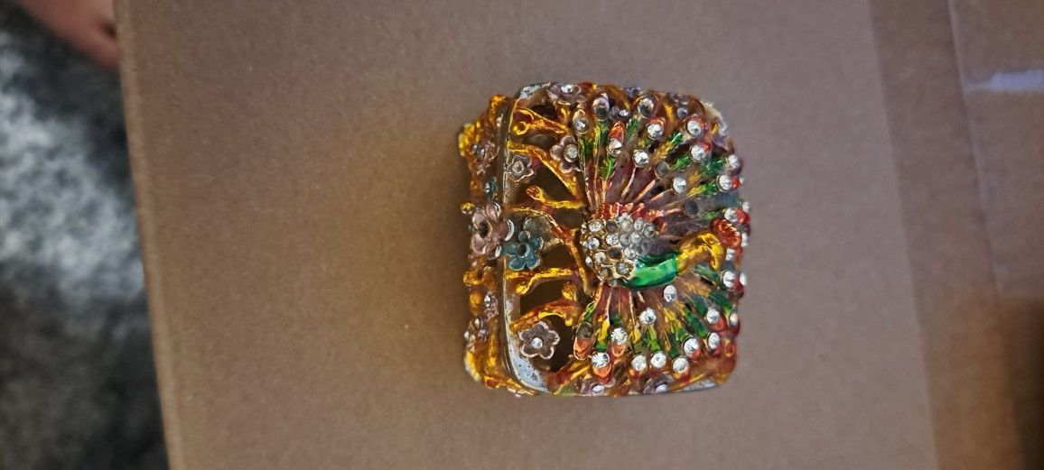 Peacock Jewelry Box.