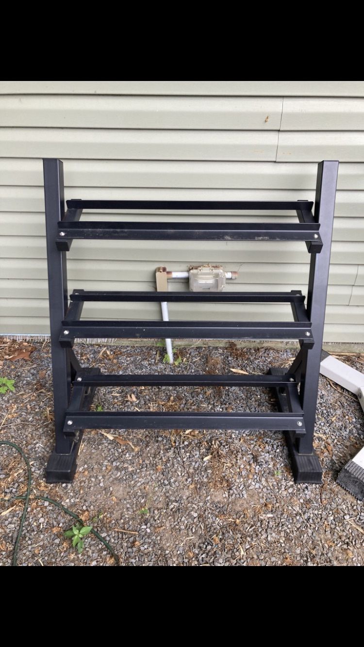 3 Tier Heavy Duty Dumbbell Rack