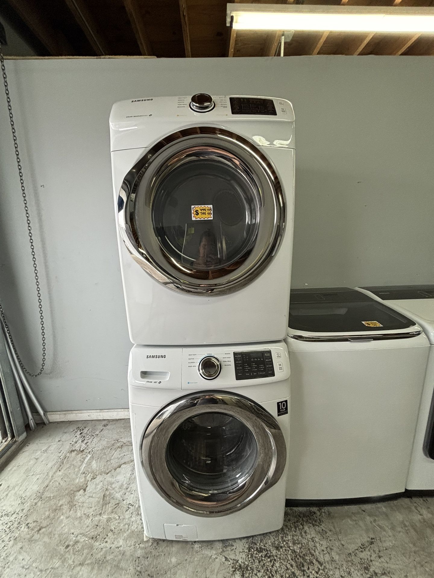 SAMSUNG 27” WASHER AND DRYER SET