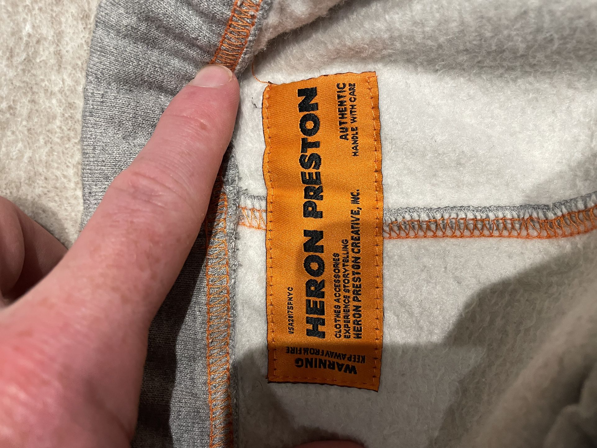Heron Preston NASA Gray Sweatpants