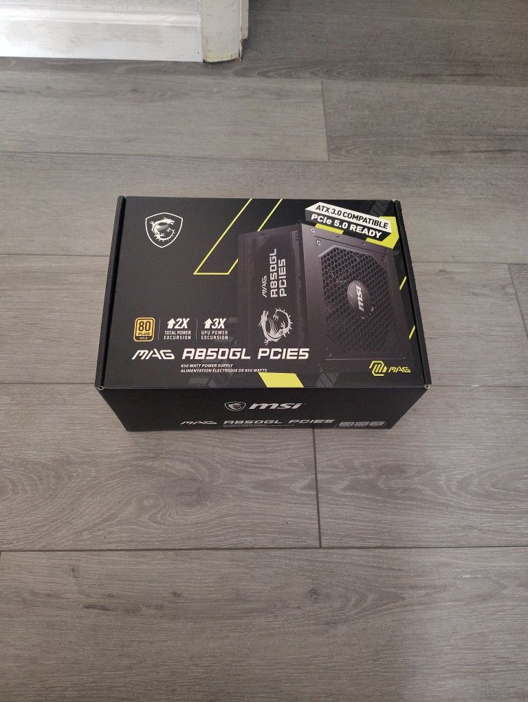 MSI MAG A850GL power supply for pc