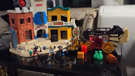 Fisher price great adventures western town set