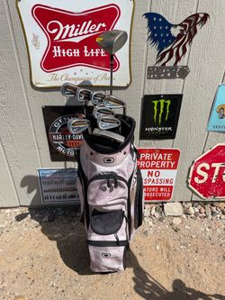 Nike golf set, w/ Ohio golf bag men rh set
