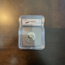 1999-D 5C ICG - MS67 FS Austin Hutto, CEO Signed Jefferson Nickel Full Steps 