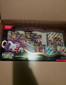 Pokemon Paldean Fates Great Tusk ex & Iron Treads ex Premium Collection