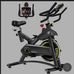 Cyclace Exercise Bike, Stationary Indoor Cycling, LCD Monitor - Black