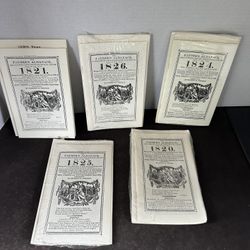 Old Farmer’s Almanac Reprints Lot of 5 1(contact info removed) 1(contact info removed) 1826 Robert Thomas