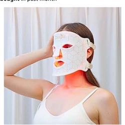 K11 Led Red Light Therapy Face Mask - Anti-Aging Skin Care Mask Set for Home & Travel - 7 Colors Led Light Therapy Facial Mask (White) 