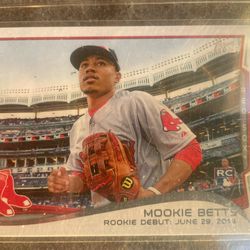 Los Angeles Dodgers Mookie Betts Topps Rookie Card