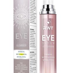 5% Caffeine Eye Cream & Under Eye Serum for Dark Circles and Puffiness Eye Care Eye Roller Serum with 360° Massage Ball Eye Treatment Serum Under Eye