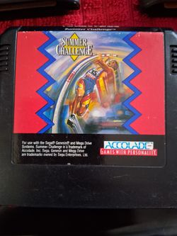 Accolade Summer Challege game cartridge