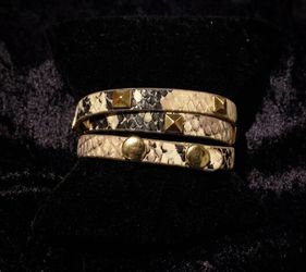 Snake Skin Wrap Bracelet