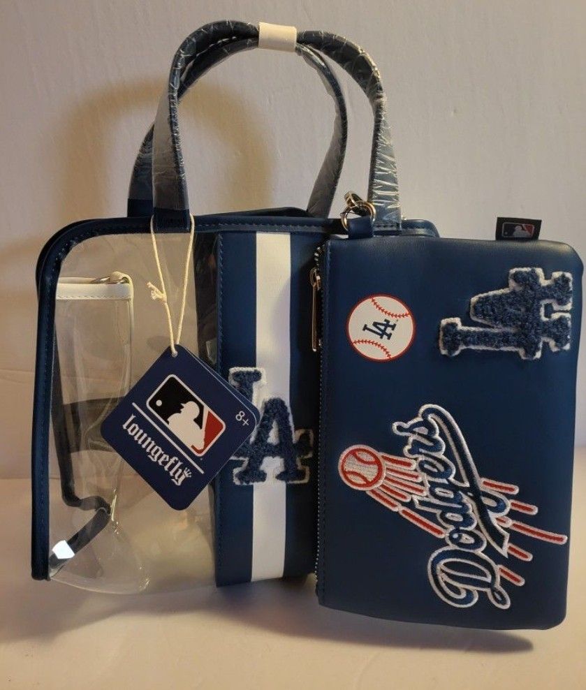 Loungefly Dodgers Clear Crossbody With Zipper Purse Included Nwt for