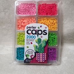 Perler Caps Solid Top 2000 Fuse Beads BRIGHT COLORS 