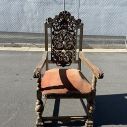 Tall Antique Spanish Chair