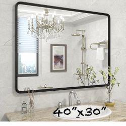 $30 each 40x30 In Matte Black Framed Mirror 3 available