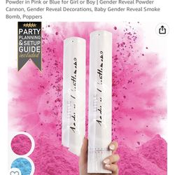 Pink Gender Reveal Poppers