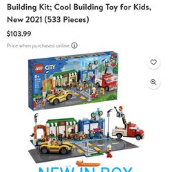 LEGO City Shopping Street 60306 Building Kit Cool Building Toy for