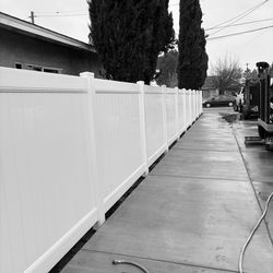 Vinyl fence