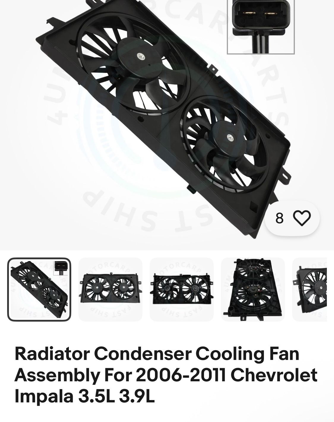 2006-2011 Chevy Impala Cooling Fans