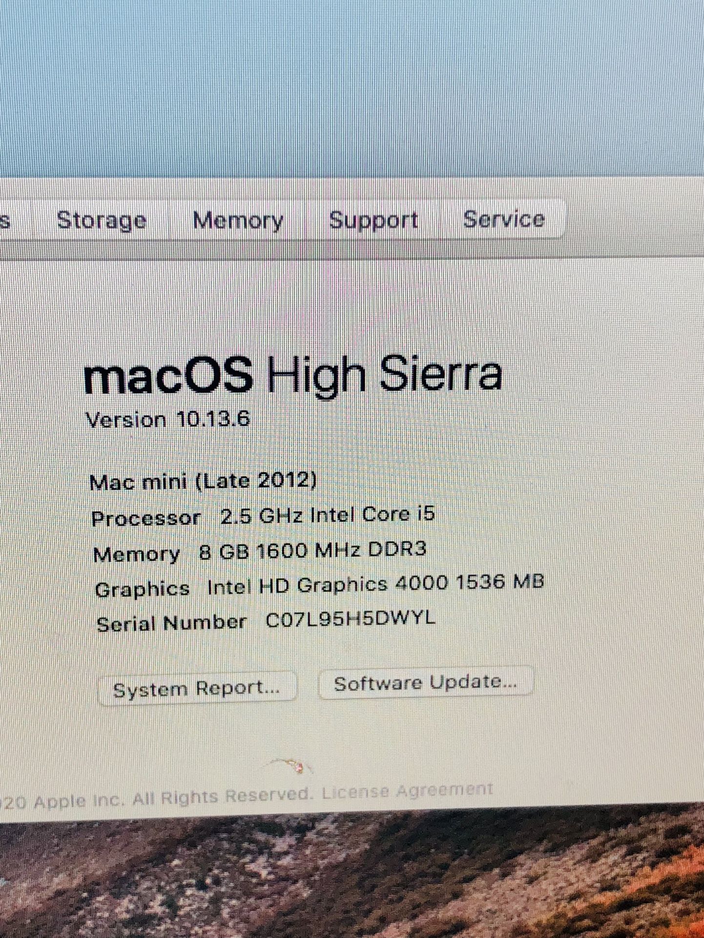 2012 Mac Mini With Wireless Keyboard And Mouse